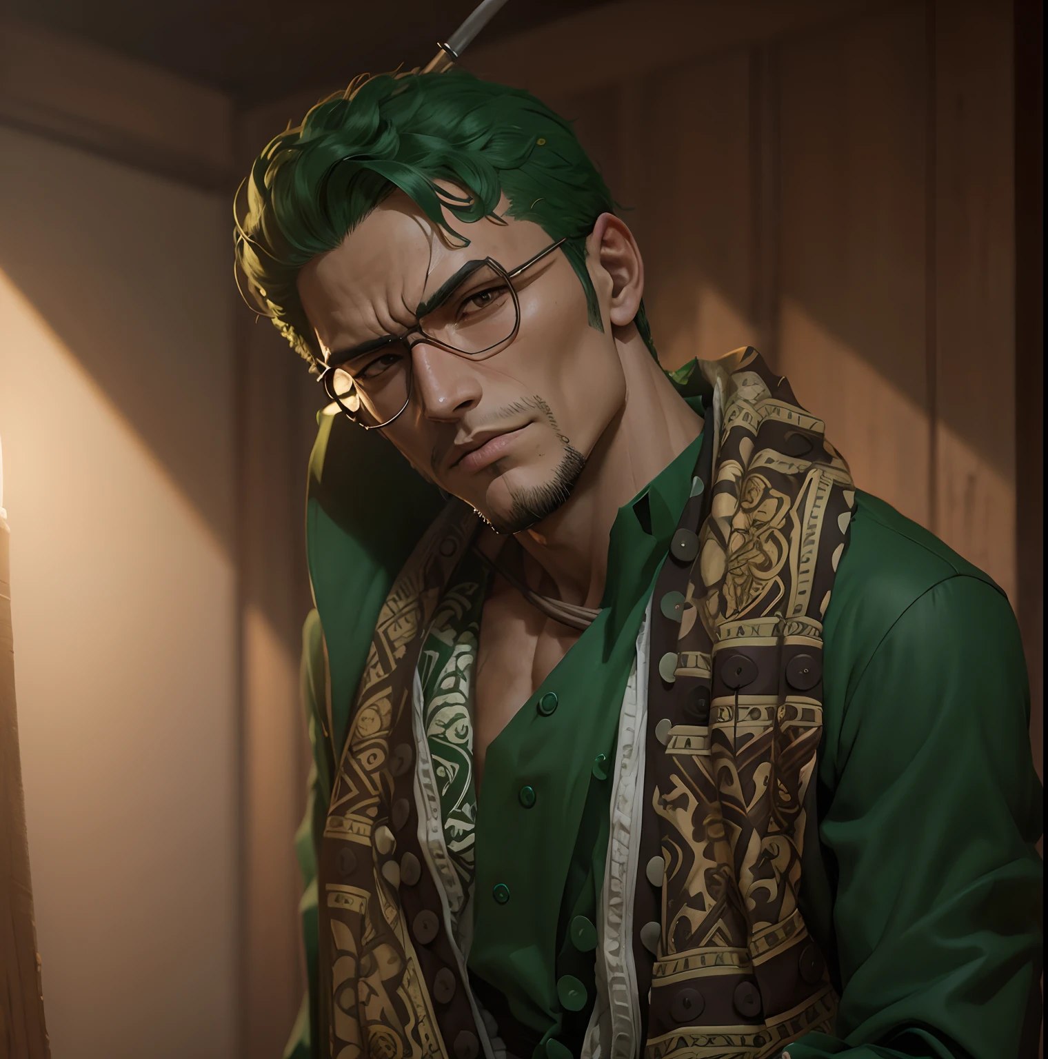 portrait of Roronoa Zoro, One Piece real actors play