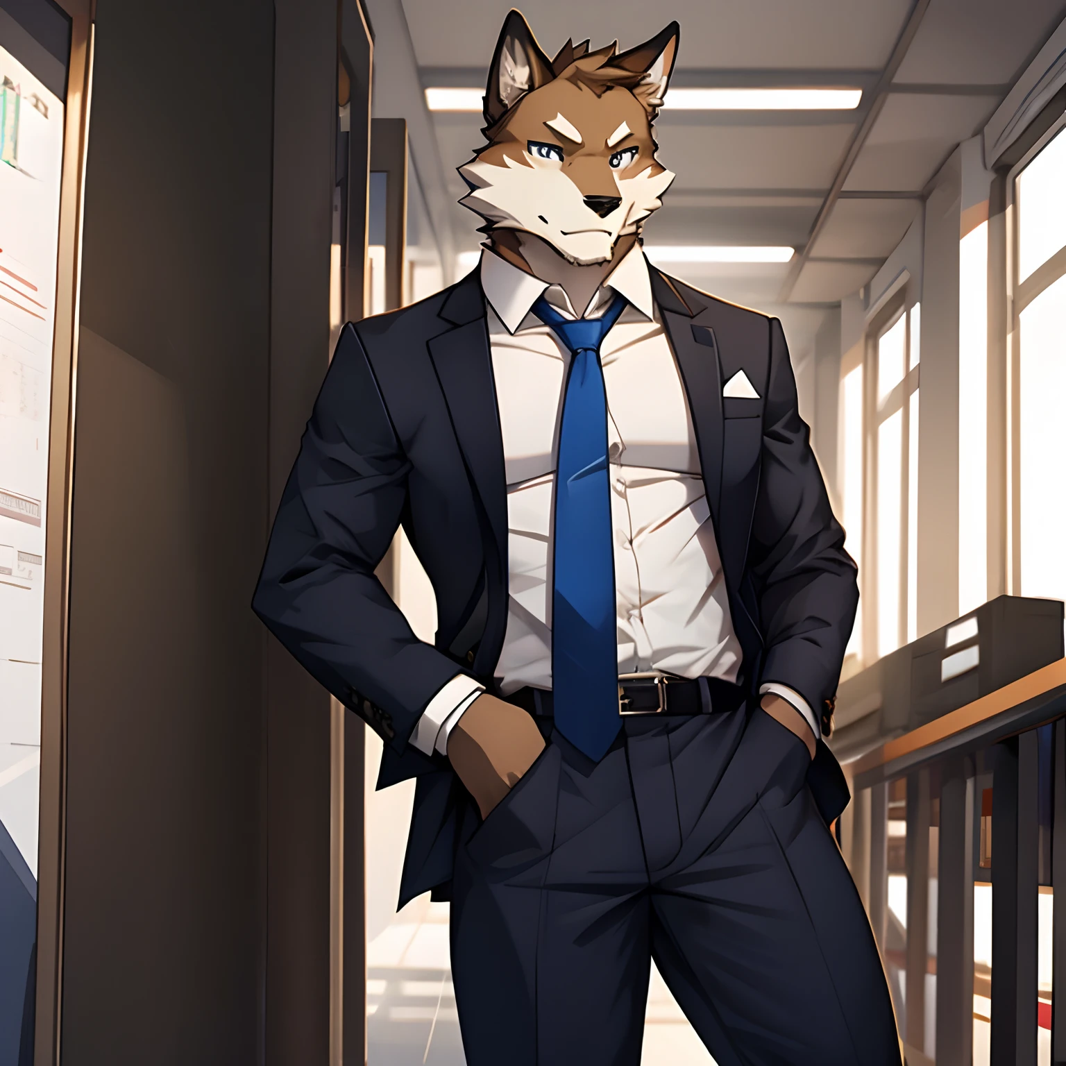 Business suit、furry