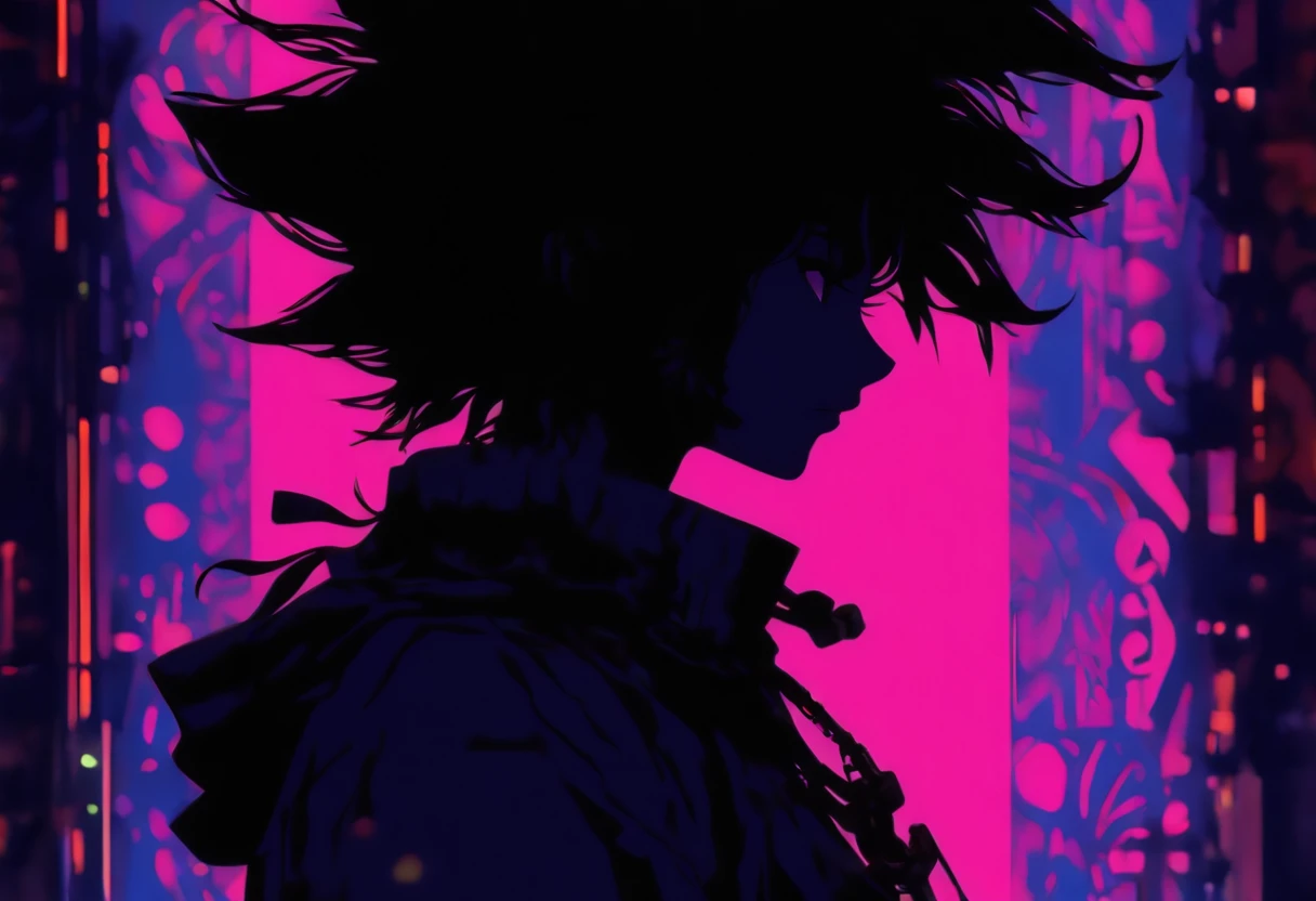 (Silhouette Art,cutouts:1.6)
(((Paper cutting art,A world where only black exists:1.3)
(Cowboy Shot),1 girl,Solo,
(Girl in work clothes,profile:1.2),factories、tubing、ironworks、movie「Black rain」Scenery of
break
(Rust color background)
Textured glass background,Tarot card atmosphere