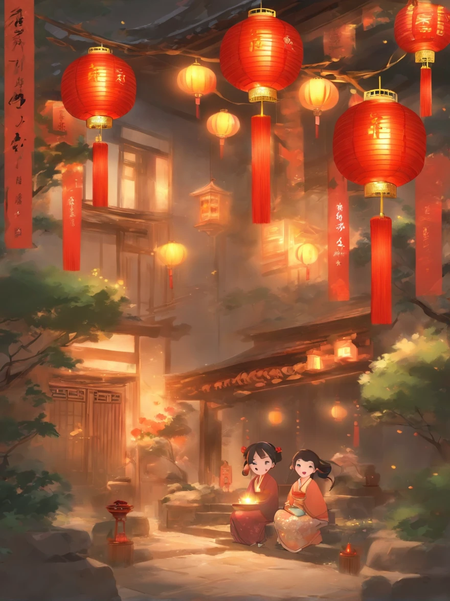 Mid-Autumn Festival,(The background is the full moon:1.2),The family sits together, Eat a reunion dinner, Sip osmanthus wine,There are red lanterns hanging in front of the house,The table is filled with a variety of delicacies,Moon cake, Warm and pleasant atmosphere,The scene is cheerful, Family reunion,Bright house scene,(extremely detailed face and skin),Heartwarming scene,perfect detail,traditional Chinese festivals,Reunion Day,official aesthetics,Best of its kind,8k wallpaper,Movie lighting,