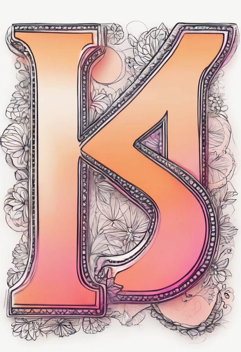 /Imagine Prompt: Happy birthday letter logo in doodle style isolated on white background、Pink to orange gradient、Bold outline style, Light Shading - V 5.2