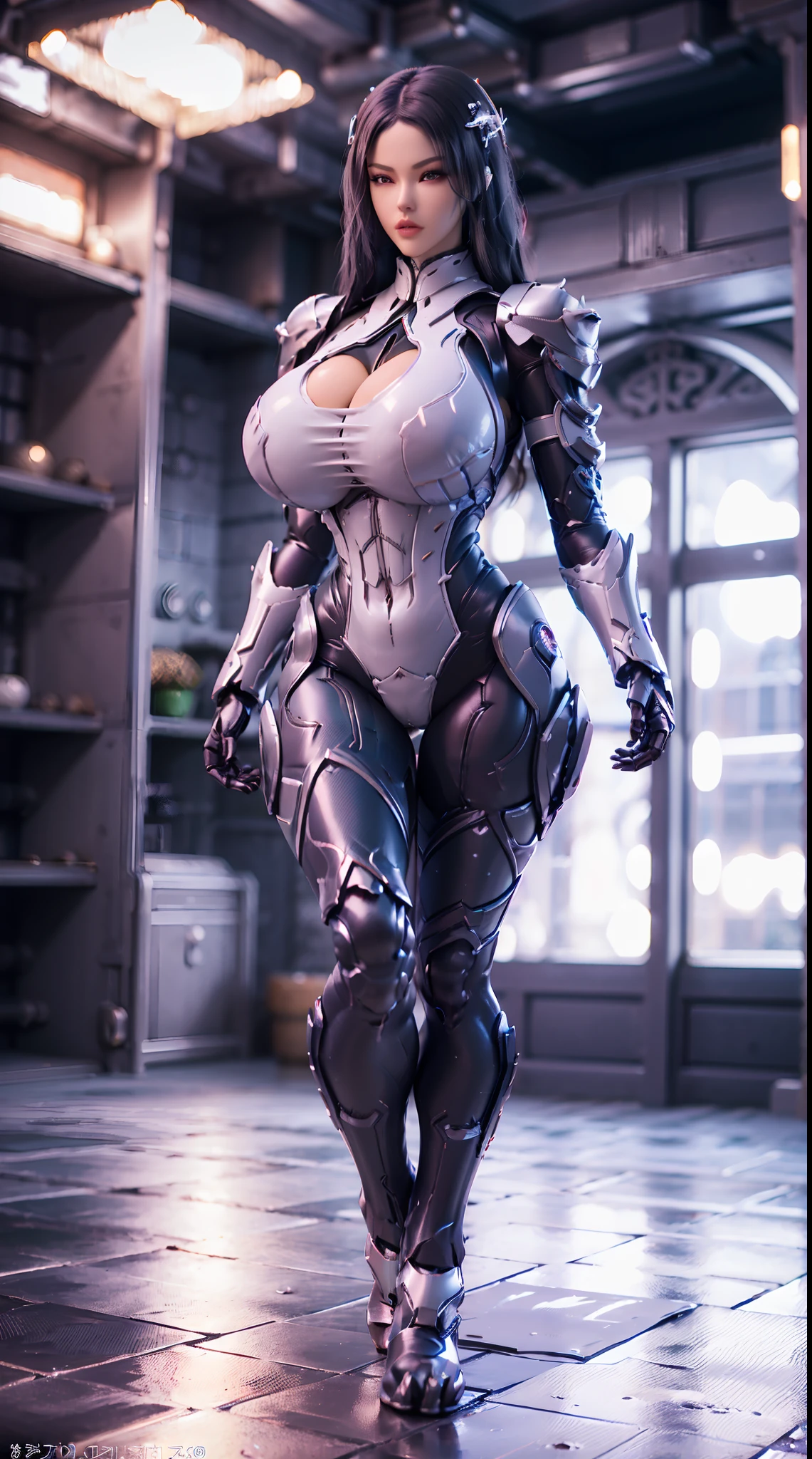 (3D REALISTIC), HUGE FAKE BOOBS, (BEAUTIFUL), (WHITE, BLACK), (BLACK HAIR), DRAGON SCALE ARMORED GEAR, FUTURISTIC DRAGON MECHA SUIT, (CLEAVAGE), (SKINTIGHT YOGA PANTS), (TALL LEGS), FRONT, (STANDING), SLENDER SEXY BODY, MUSCLE ABS, UHD, 8K, 1080P.
