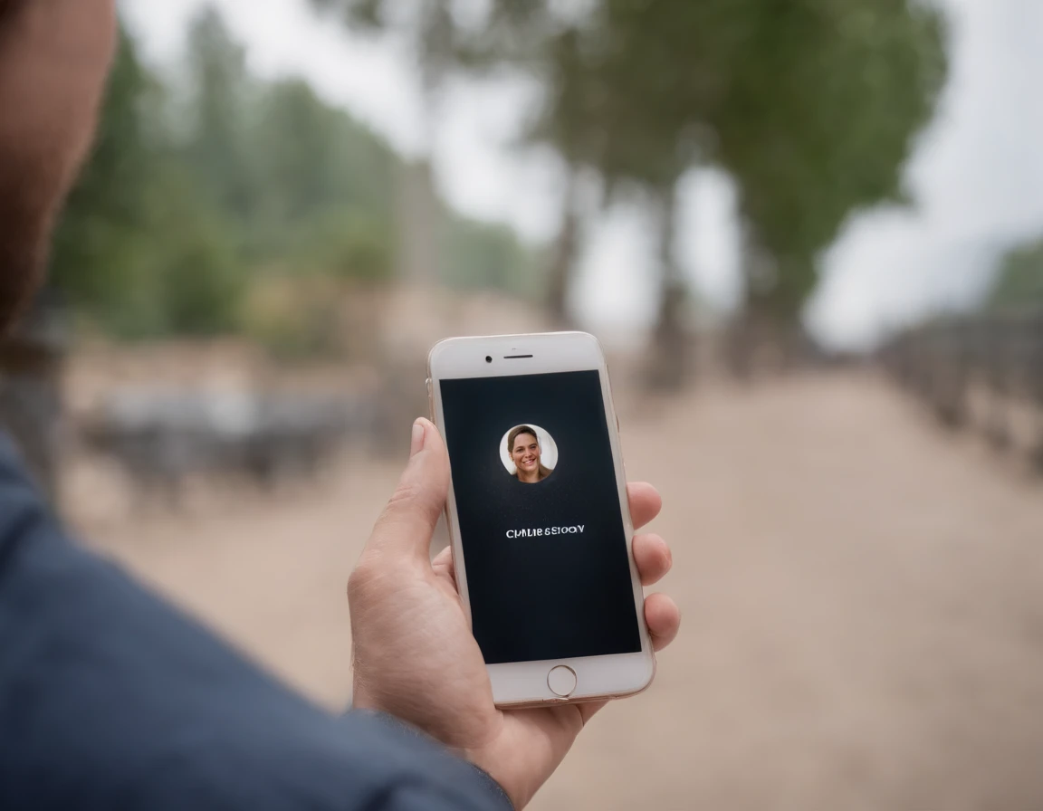 a hand holding a phone with a comforting smile on its face, representing the courage to take the first step towards recovery.