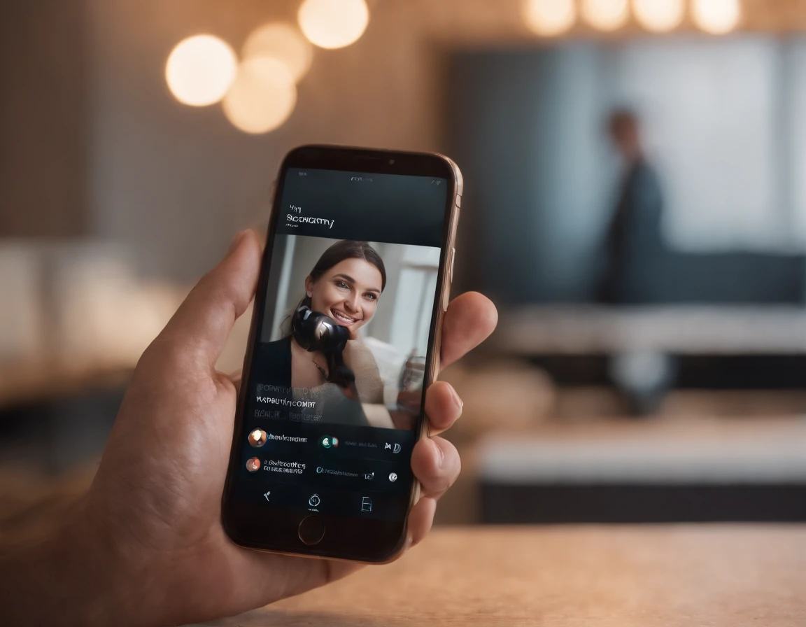 a hand holding a phone with a comforting smile on its face, representing the courage to take the first step towards recovery.