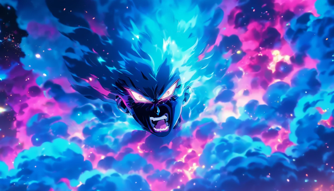 Explosive nebula in the background, amoled 8k wallpaper , souls scream, ,dark clouds, smook
