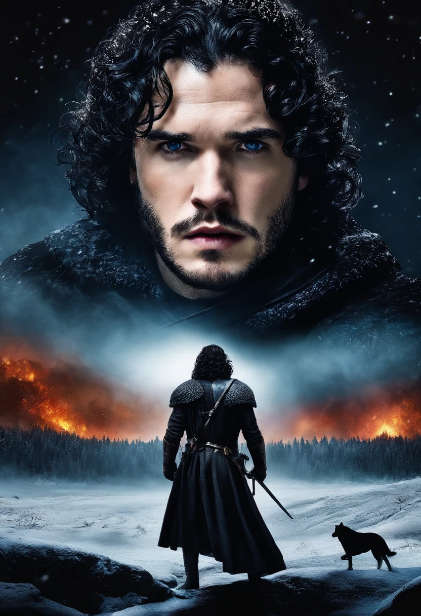John snow, facing, king of the nigth, in long nigth battle