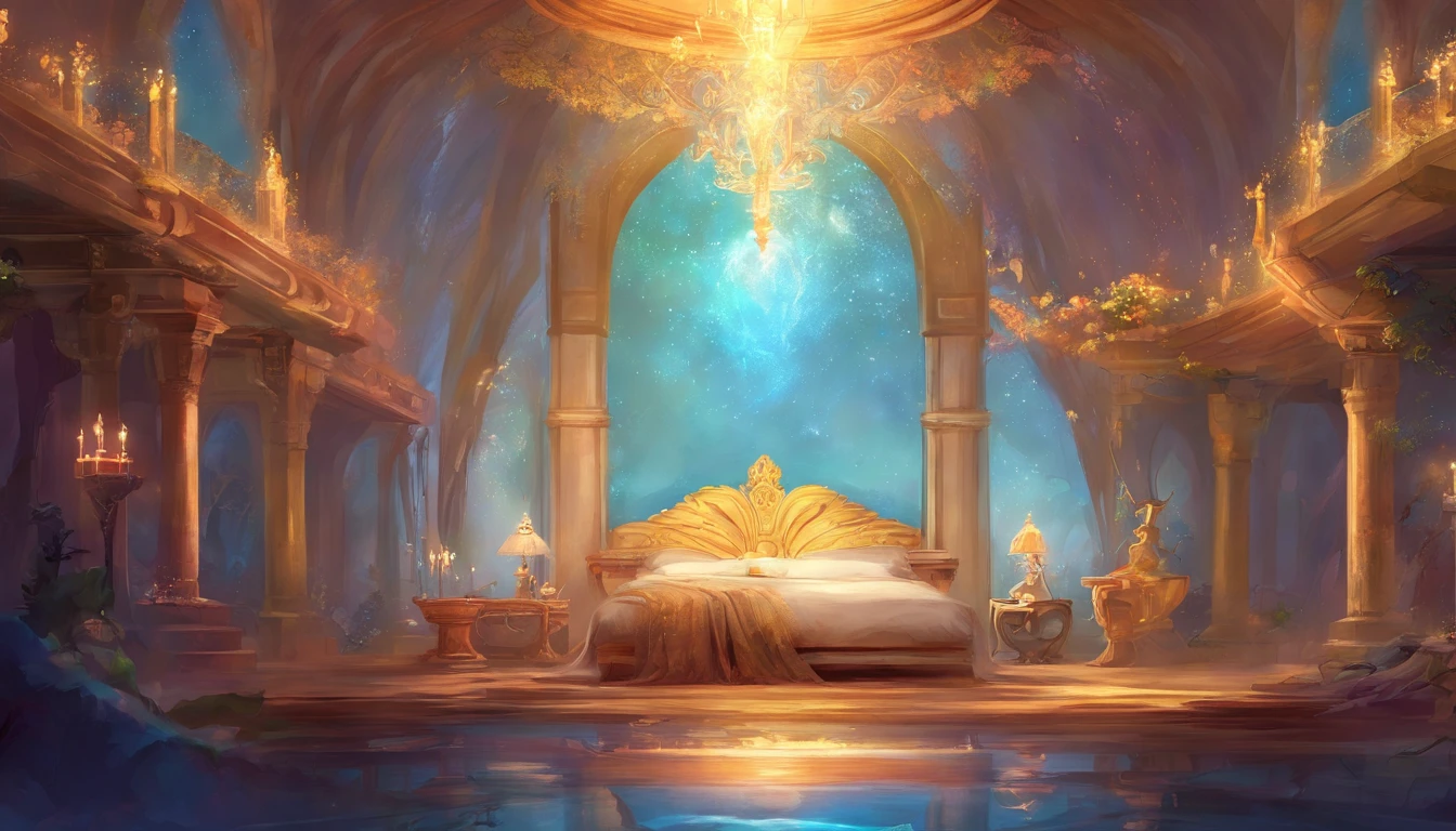 Give me a good looking bedroom for my PNG avatar and no one should be in it