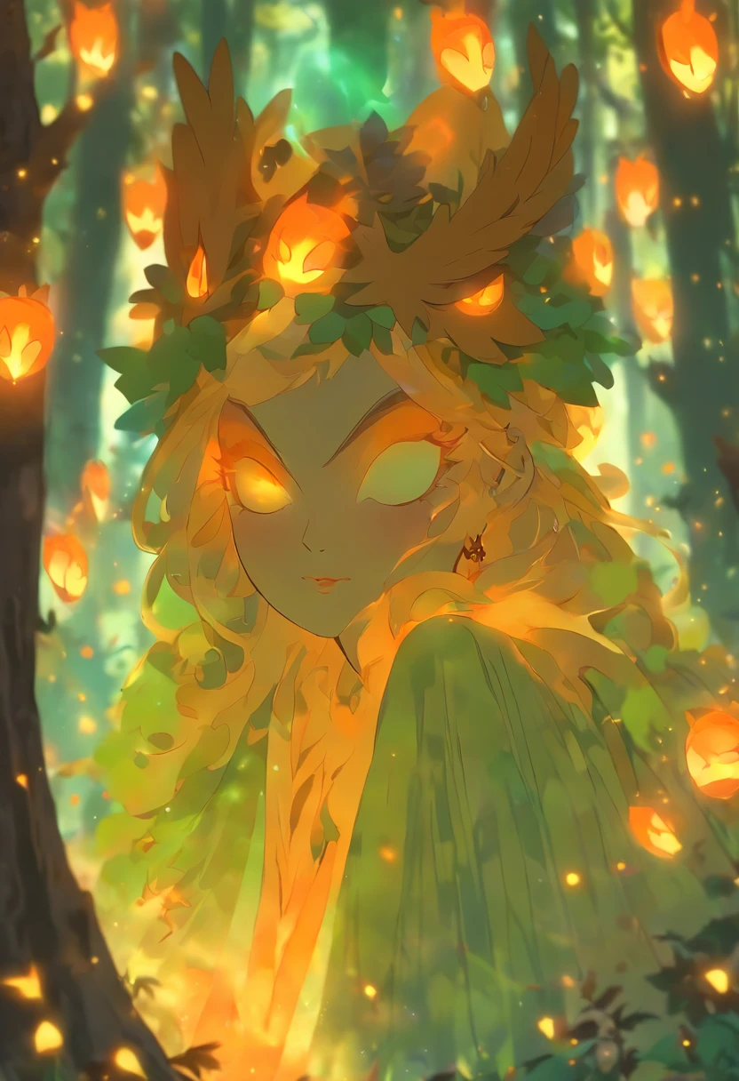 A witch with (vibrant, fiery) orange hair casting (powerful, mesmerizing) glowing orange spells, wearing a flowing blue robe, inside of a (mysterious, enchanted) mystical forest. The forest is filled with (ancient, towering) trees covered in moss and (twinkling, magical) fireflies. The witch's eyes are (piercing, intense) and her lips are (dark, enchanting) red. The forest is bathed in (ethereal, soft) golden sunlight, creating (dappled, dreamy) shadows on the forest floor. The atmosphere is filled with (whispers, whispers of arcane knowledge) and the smell of (herbs, herbs and earth). The witch's spells create (sparks, sparks of energy) that dance through the air, illuminating the forest with their (warm, vibrant) orange glow. The air is filled with the sound of (crackling, crackling magic) and the hoot of an (elusive, mystical) owl. The witch's presence is both (alluring, mysterious) and (empowering, captivating), as she harnesses the magic of the forest to weave (intricate, intricate) spells. The scene exudes an aura of (magic, magic and enchantment), inviting the viewer to step into this (spellbound, spellbound) world. (best quality, highres), ultra-detailed, photorealistic:1.37. [HDR], [studio lighting].