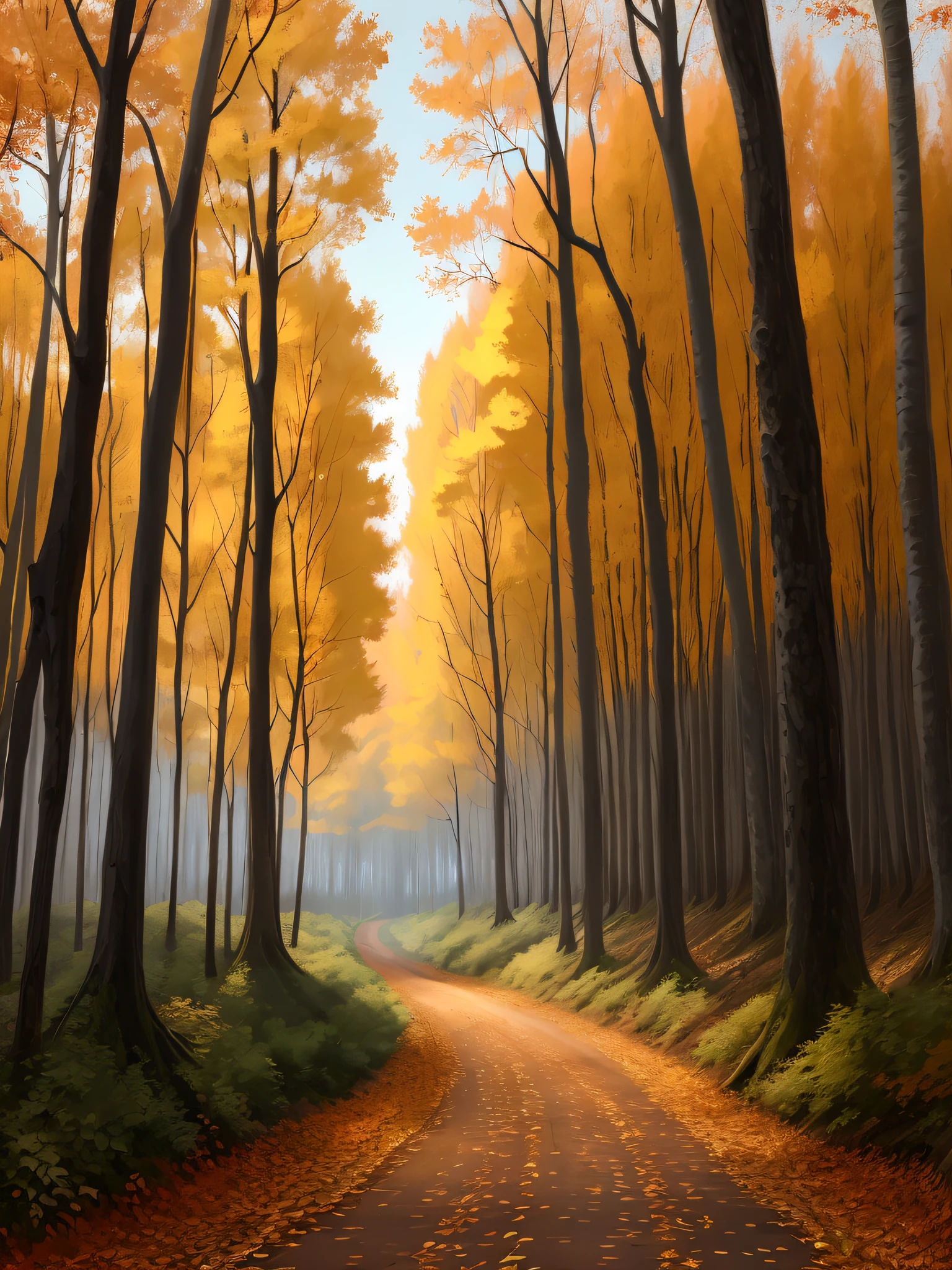 Late autumn,ln the forest