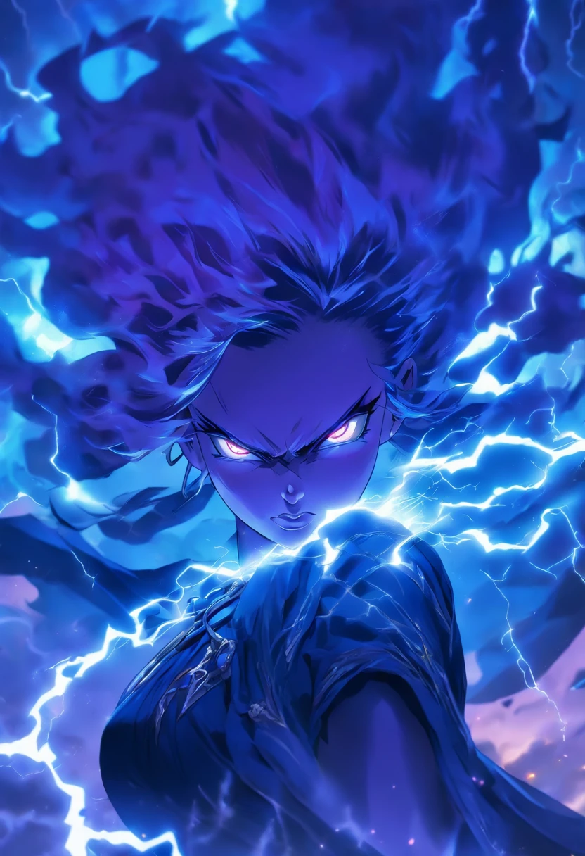 (best quality,4k,8k,highres,masterpiece:1.2),ultra-detailed,(realistic,photorealistic,photo-realistic:1.37),purple haired witch,casting lightning,(detailed,elaborate,complex) spell,(sinister,evil) grin,(focused,intense) eyes,(magical,arcane) energy,(dark,gloomy,ominous) atmosphere,crackling thunderstorm,dark lipstick,sharp cheekbones,vibrant purple hair,flowing robes,mystical background,haunting,sadistic expression,fierce determination,witchcraft,electricity,storm,enchanted powers,secrets of the night,casting spell,mysterious aura,electric sparks,unleashing power,menacing presence,dark sorcery,malicious intent,dramatic lighting,eerie glow,colorful wisps,otherworldly feel,ominous clouds,electric blue,thunder and lightning,powerful witch,spellbinding,mesmerizing artwork