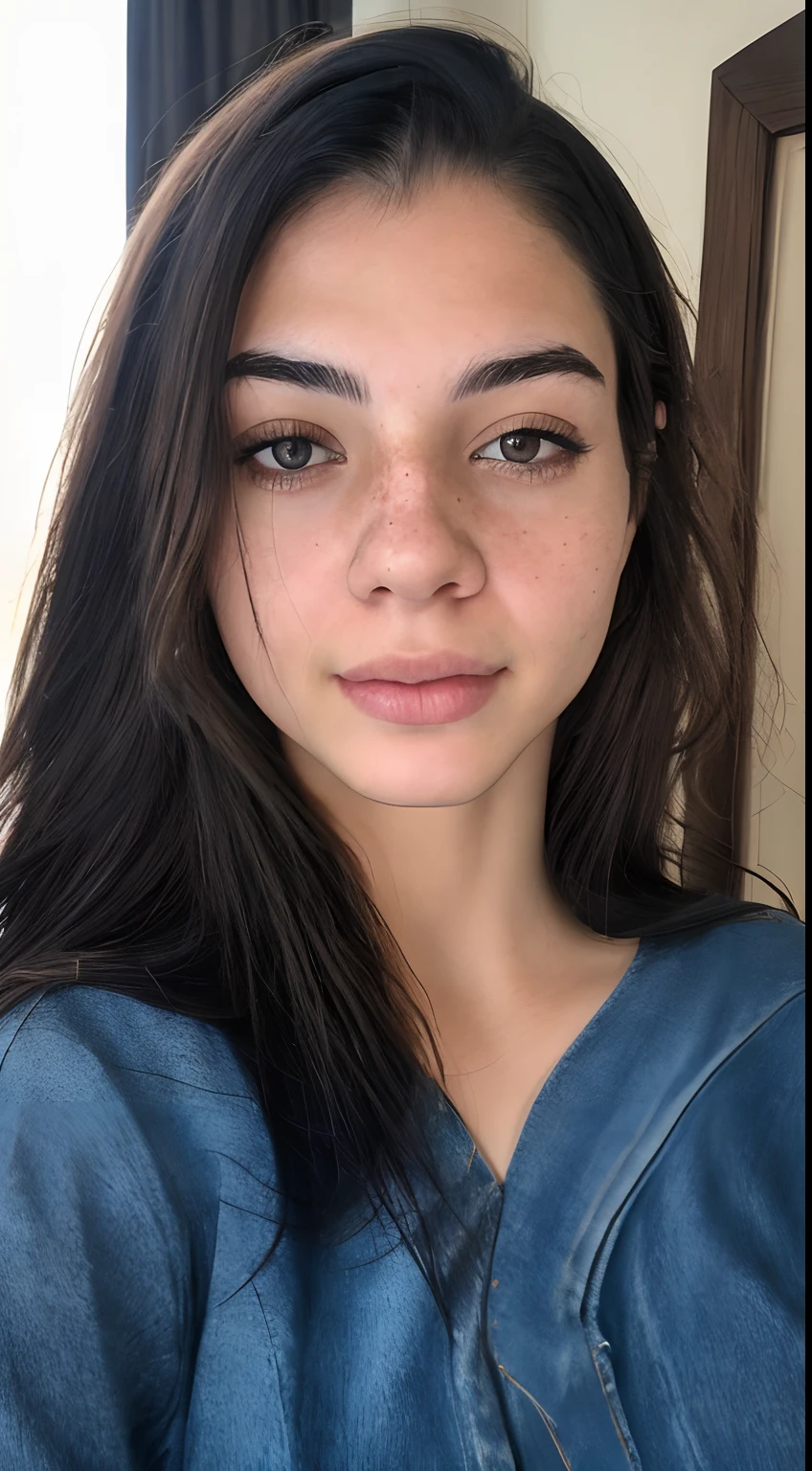 romantic style, masterpiece, best quality, 8k, artstation, sharp focus, ultrarealistic, high details, raw photo ofa portrait of a pole, undercut hair, maid, freckles, casual tshrit and jeans , amazing body, pronounced feminine feature, bedroom, closeup, (redhead:0.4), (photorealistic:1.3), (highest quality:1.3), (film grain:1.3), ( world's best photography:1.3), (professional Photo:1.3), (detailed details:1.3), (cinematic light:1.3), ( cinematic color:1.3), maximum depth of field, film photography, ( intricate details:1), (hyperdetailed:1),