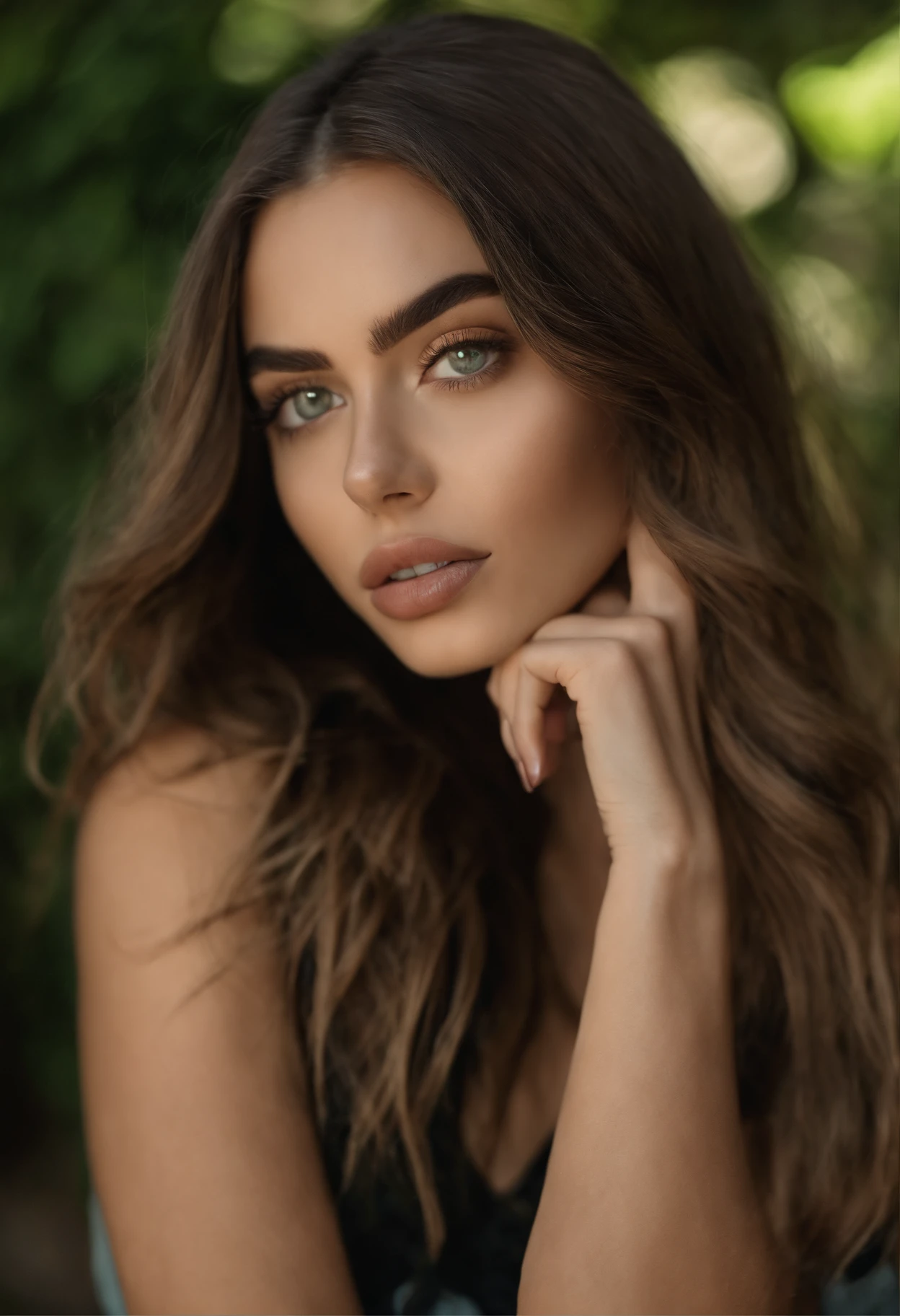 Mujer con camiseta sin mangas y bragas a juego, Chica sexy con ojos verdes, Retrato Sophie Mudd, Retrato de Corinna Kopf, cabello rubio y ojos grandes, selfie de una mujer joven, Maquillaje OHNE, Maquillaje natural, looks directly at camera, Cara con Artgram, dezentes Maquillaje, Gran foto de cuerpo entero, en el blub, senos muy grandes, rubio
