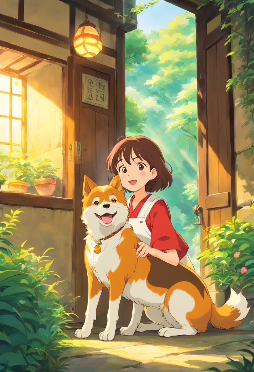 o cachorrinho,and the sun was shining brightly,adolable,Warm