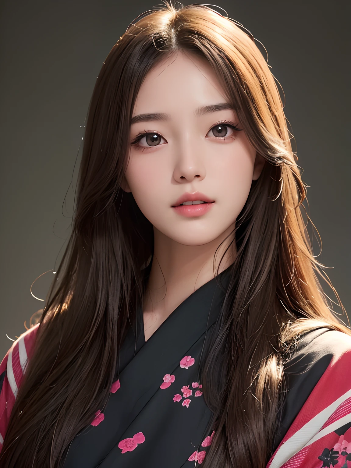 masterpiece, best picture quality, high quality, beautiful girl, Japanese, Japanese school girl, popular Korean makeup, detailed, swollen eyes, detailed eyes, detailed skin, beautiful skin, ultra high resolution, (reality: 1.4), very beautiful, slightly younger face, beautiful skin, slender, (ultra realistic), (illustration), (high resolution), (8K), (highly detailed), (best illustration), (beautifully detailed eyes), (super detailed), (wallpaper), (detailed face), looking at viewer, fine details, detailed face, pureerosfaceace_v1, smiling, looking straight ahead, looking straight ahead, angle from waist up, realistic photo, bright lighting, professional lighting, blonde, long hair, dark abandoned, big red moon, gorgeous red and black dress, mature woman,キスショット・アセロラオリオン・ハートアンダーブレード