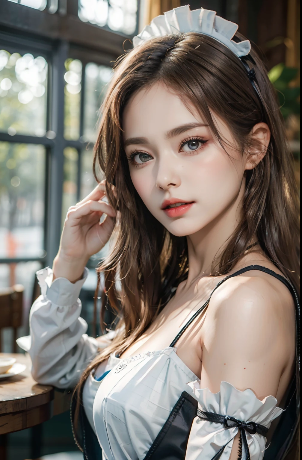 (A hyper-realistic)、(illustratio)、(hight resolution)、(8K)、(ighly detailed)、(Best Illustration)、(beautifully detailed eyes)、(top-quality)、(ultra-detailliert)、(masterpiece)、(wall-paper)、(A detailed face)、独奏、a 1 girl、fullllbody、(Burst breasts:1.5)、Complex summer clothes、cleavage of the breast、Stage costumes、a miniskirt、frilld、Ren Hao、female idol、Eyes on the viewer、Detailed eyes and mouth、A detailed face、stage、lowkey、pureerosfaceace_v1、Happy smiling face、a blond、Clean bangs、Beautiful teeth alignment、Blushing cheeks、Watching from above、backs、s ass