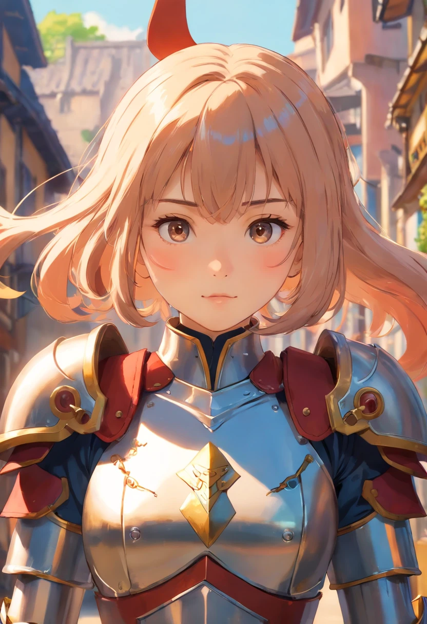 Close-up of a woman in armor, mittlere Nahaufnahme ( Mcu ), 8k Artgerm bokeh, Wojtek FUS, IG-Modell | Artgerm, Ross Tran 8 K, Von Ruan Jia und Stanley Artgerm, von Jason Chan, filmisch. von Leng Jun, von Yang J, Yanjun Chengt