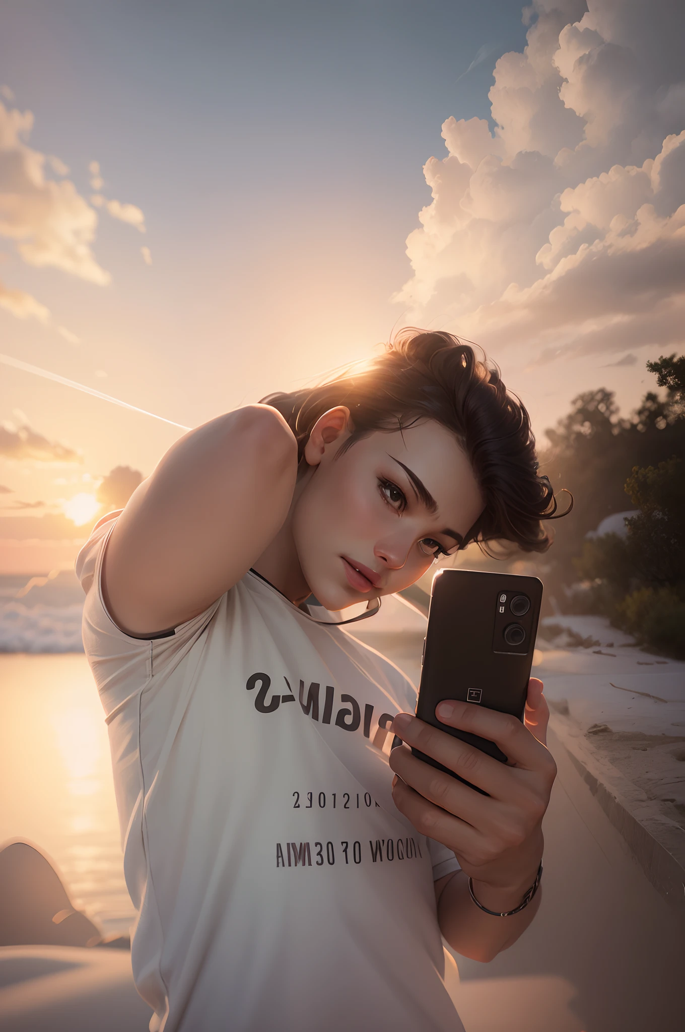 high quality, , realistic photo same to same face  just smooth cartoon