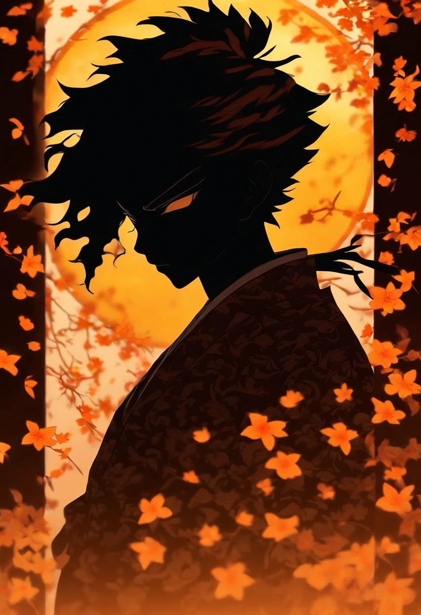 (Silhouette art, incision:1.6) (((arte em papel cortado, A world where only black exists:1.3), 1 boy, Solo, (Ancient Chinese warriors, hair-bun, Holding a precious sword, Hanfu, profile:1.2), White, Clear and beautiful face, Behind the full moon (A pear blossom tree, Fallen leaves fall, ) Textured glass background, atmospheric perspective, vanishing point, wide shot, masterpiece, ccurate, anatomically correct, high details, best quality, award winning, 8k