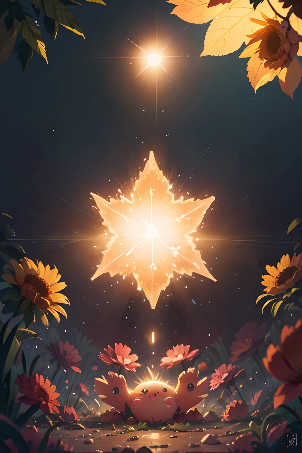 a burst of light