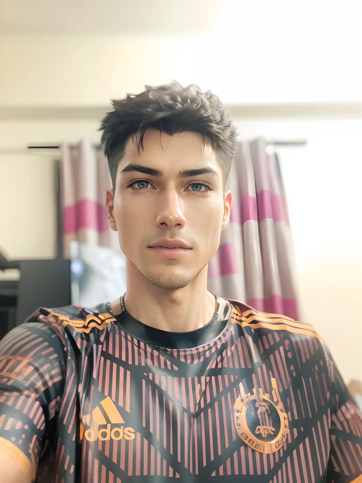 Cyberpunk handsome boy ultra realistic at mountain