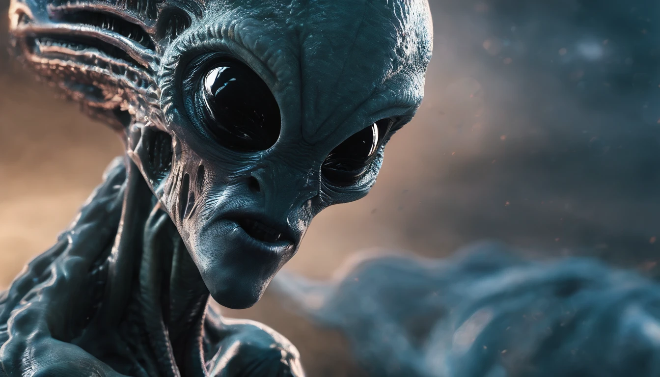 Different Alien Races, foco nítido, qualidade 8k, Foto RAW, detalhes intricados