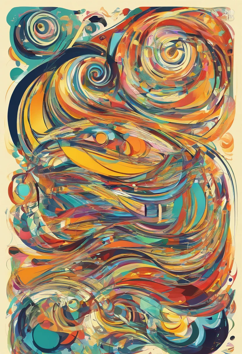 Abstract art of books