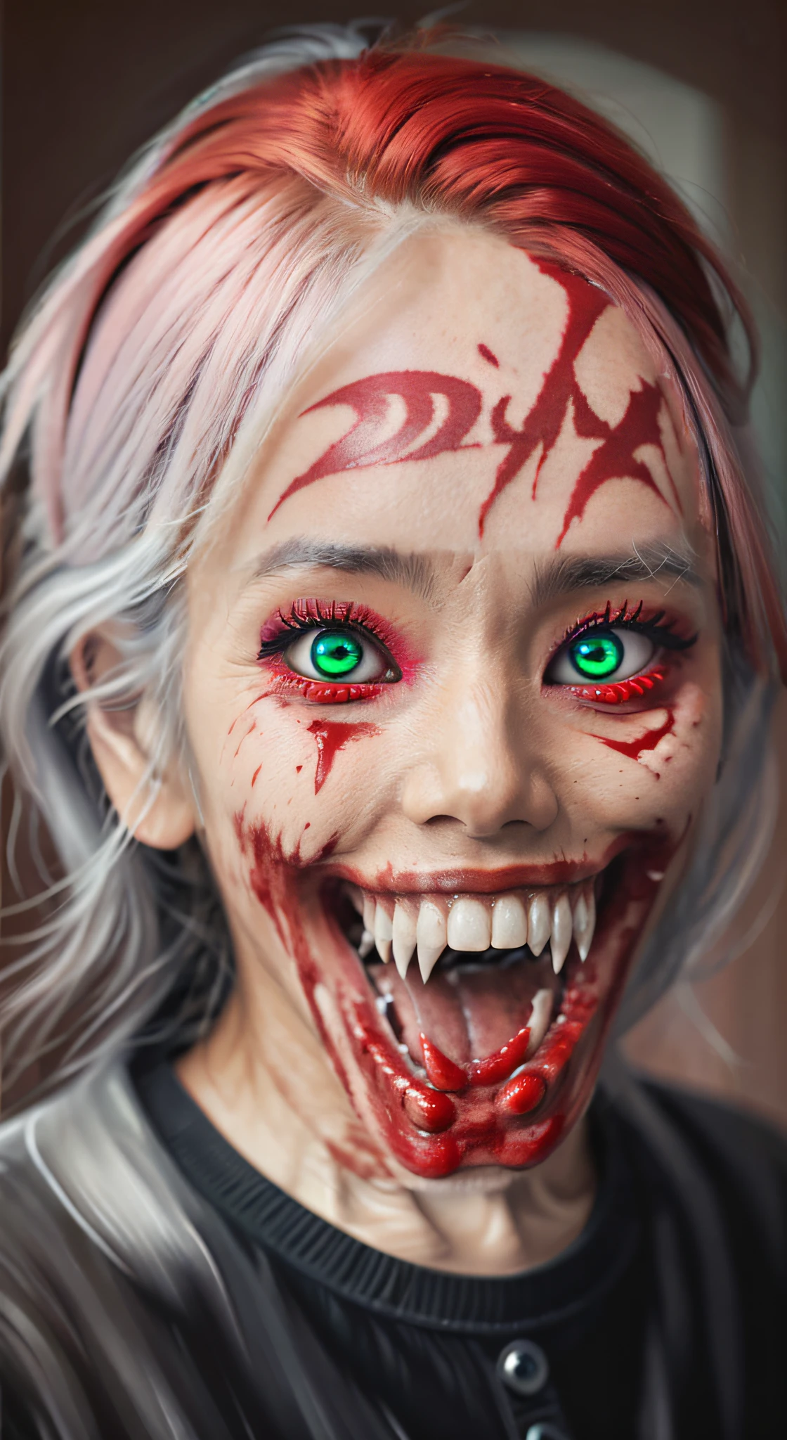 blood, red hair