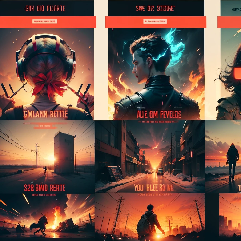 Generate an AI image banner for my YouTube channel dedicated to movie reviews. The banner should capture the essence of film critique, showcasing my passion for cinema. Incorporate dynamic visuals and vibrant colors to engage viewers and reflect my unique style. --auto --s2
