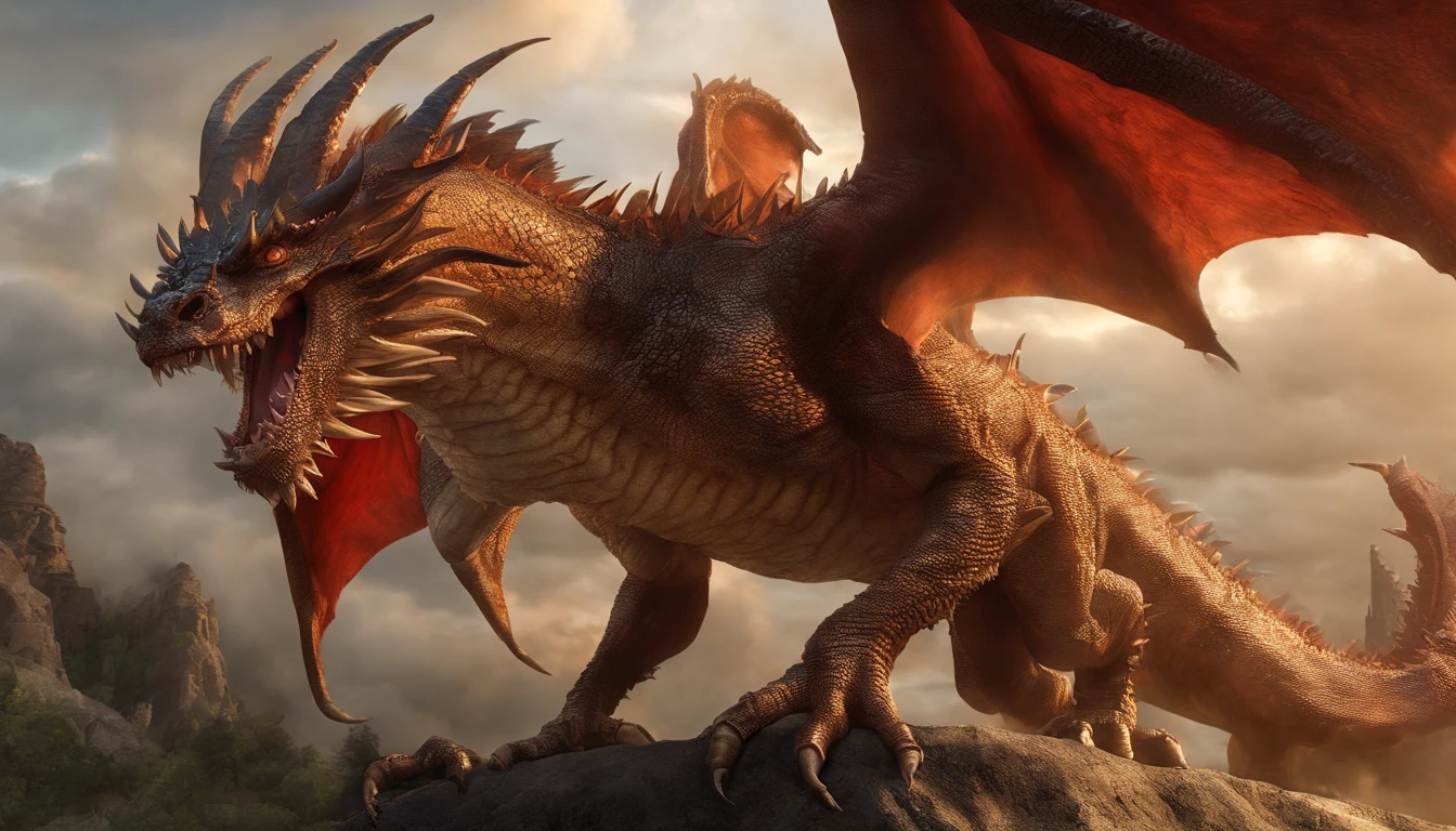 dragon getting fucked by human. (Female feral dragon from skyrim), (human cock penetrating dragon pussy), (dragon's ass in air with tail to the side), (looking at you), (human behind dragon), (pov), (accurate dragon anatomy), 4k