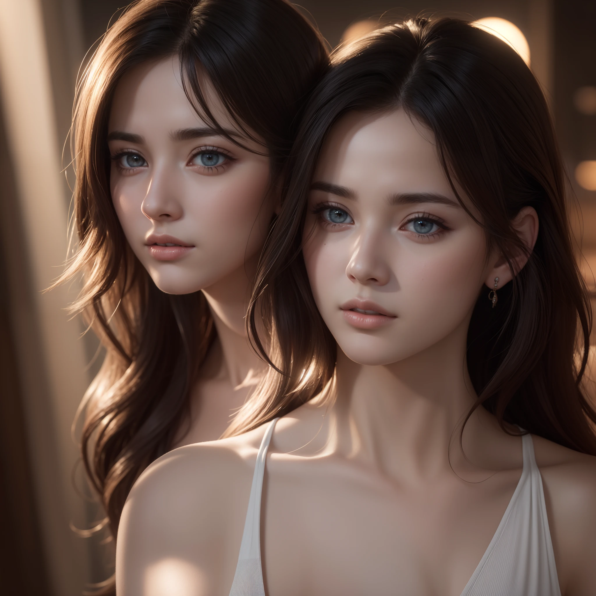 8k, masterpiece, RAW photo, best quality, photorealistic, extremely detailed CG unity 8k wallpaper, Depth of field, Cinematic Light, Lens Flare, Ray Tracing (extremely beautiful faces, beautiful lips, beautiful eyes), intricate detail face (ultra detailed skin), friends TV series, Joey, Chandler, Rachel, Monica, Ross, Phoebe