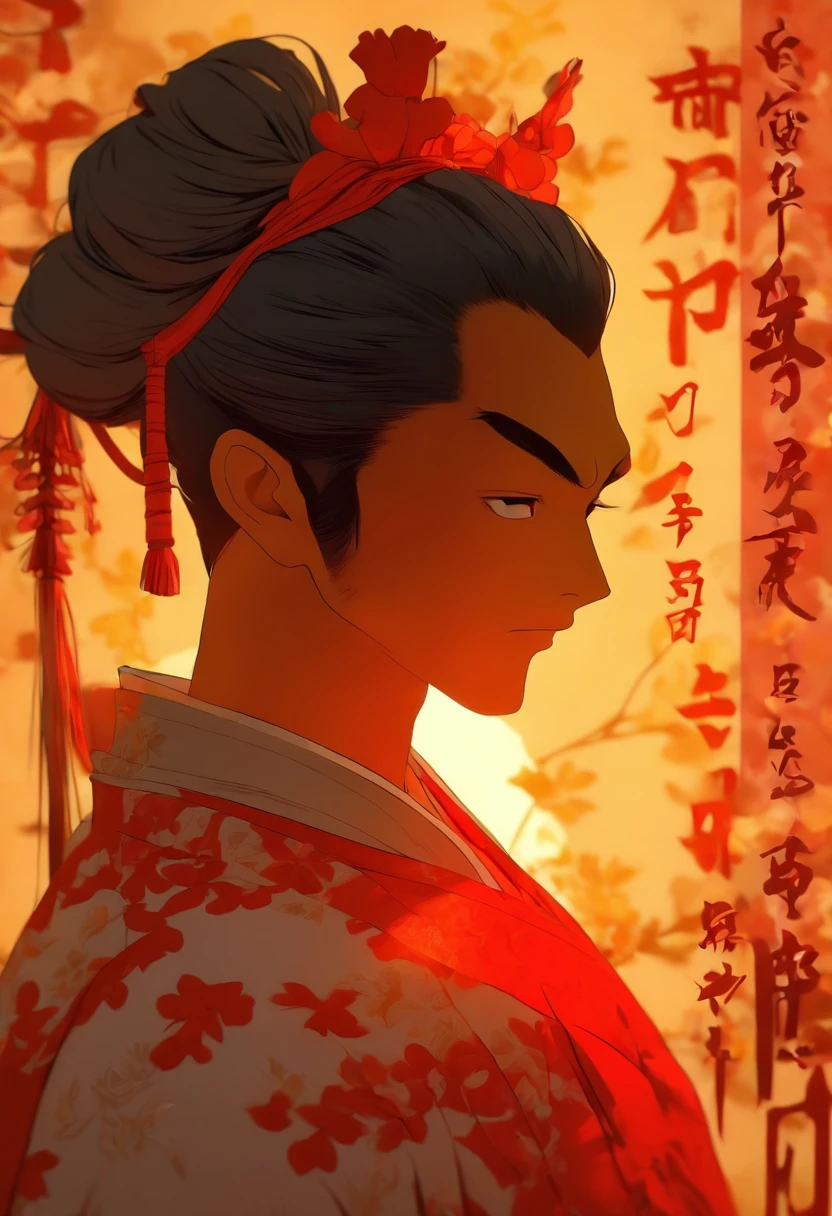 (Silhouette art, incision:1.6) (((arte em papel cortado, A world where only black exists:1.3),(( profile:1.2)), White, Clear and beautiful face, Full moon background,Peach blossom view, 1man, 1 child, handsome, long hair, fairyland, realistic, photography, ultra-detailed, gentle, 1boy, solo, long hair, chinese clothes, Ancient Chinese men's hair bun, photorealistic, Hasselblad, Ultra-Wide Angle, foreshortening, masterpiece, best quality, UHD, award winning, UHD, masterpiece,Masterpiece, ccurate, Anatomically correct, High details, Best quality, 8K, hyper HD, Award-Awarded, hyper HD, Masterpiece,