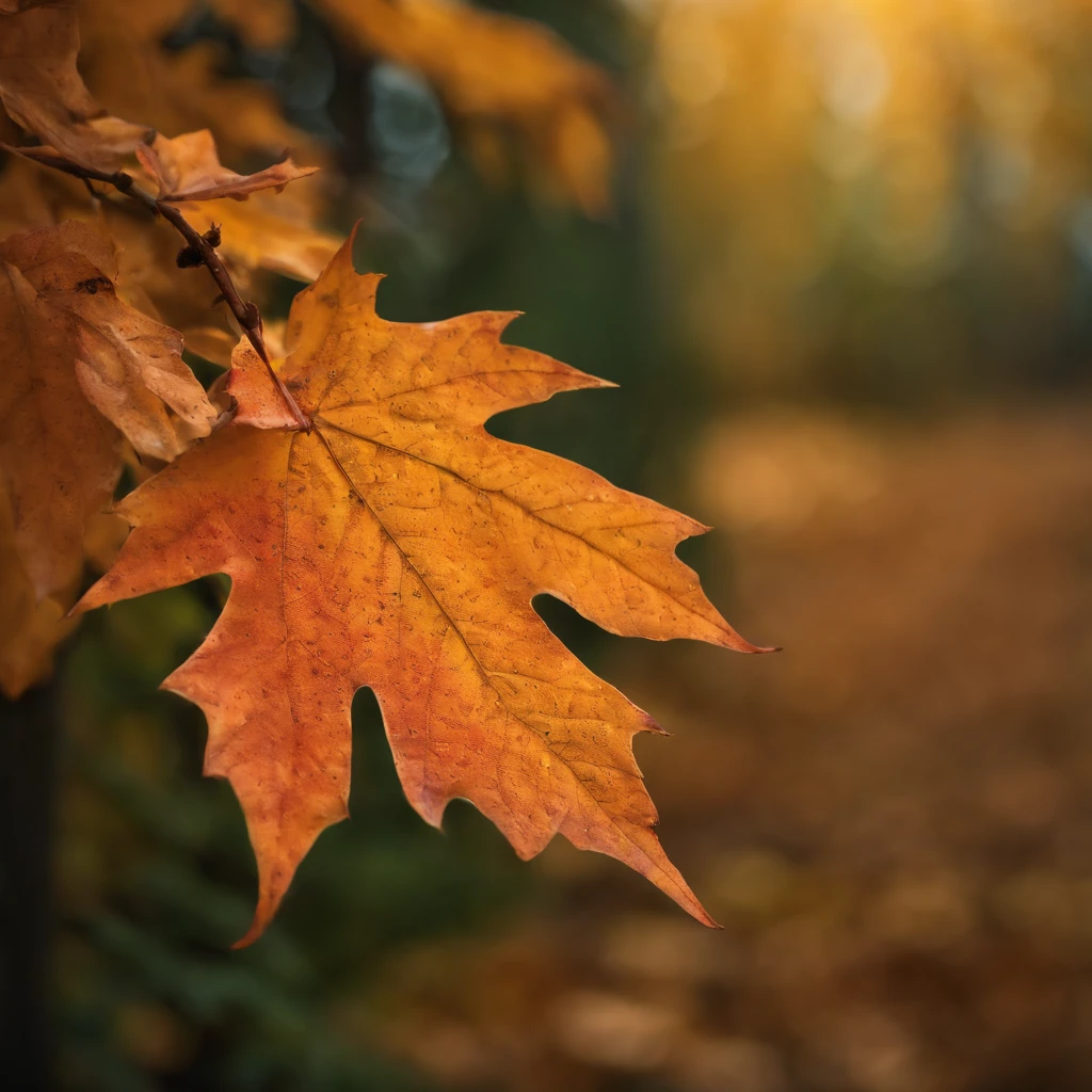 Close-up of autumn leaves,high high quality,8K,Many details,