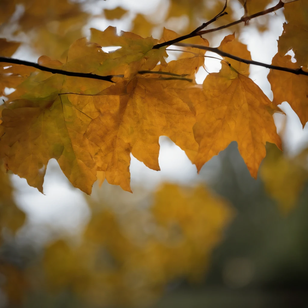 Close-up of autumn leaves,high high quality,8K,Many details,