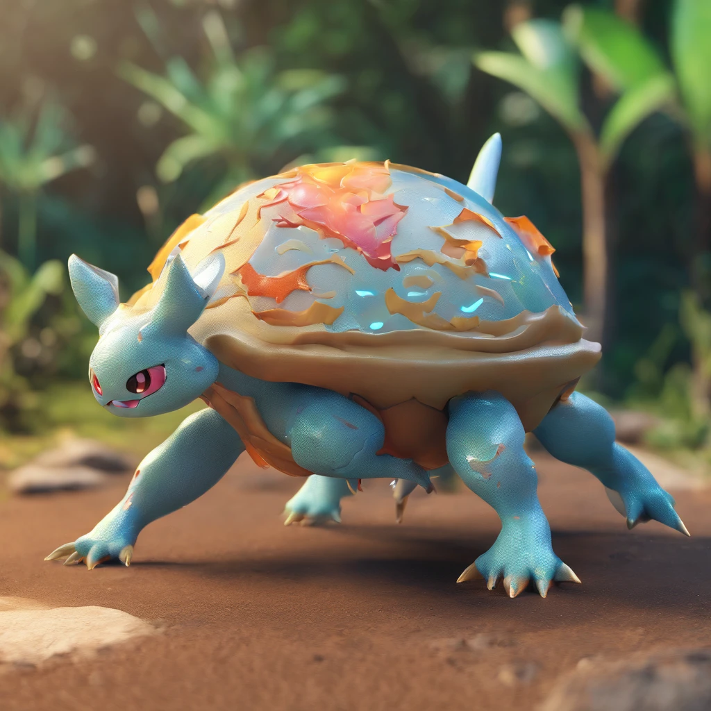This Pokémon is vulnerable to attack while its shell is soft, exposing its weak and tender body, masterpiece, best quality