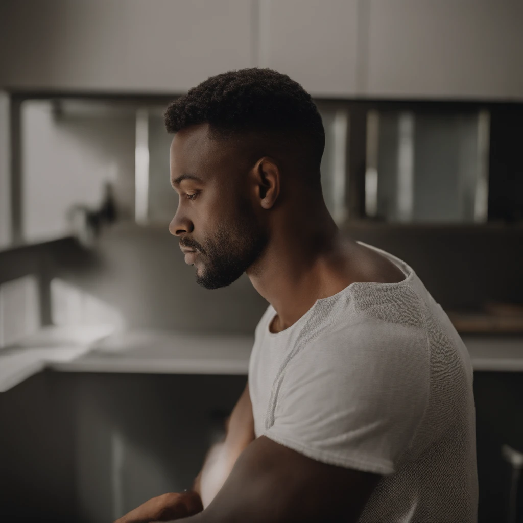 Homem adulto de 28 anos de pele oliva, com o corpo molhado, dentro do banheiro, backview, qualidade 8K, foco nítido, textura real da pele, foto RAW