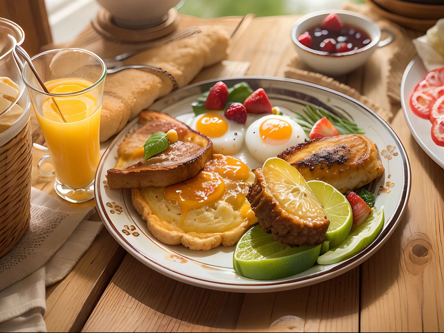 Western style breakfast