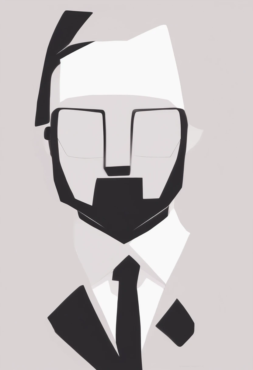 indie game art, simple, minimalist, dull, round, curved lines, lonely boy headshot, homemade goggles