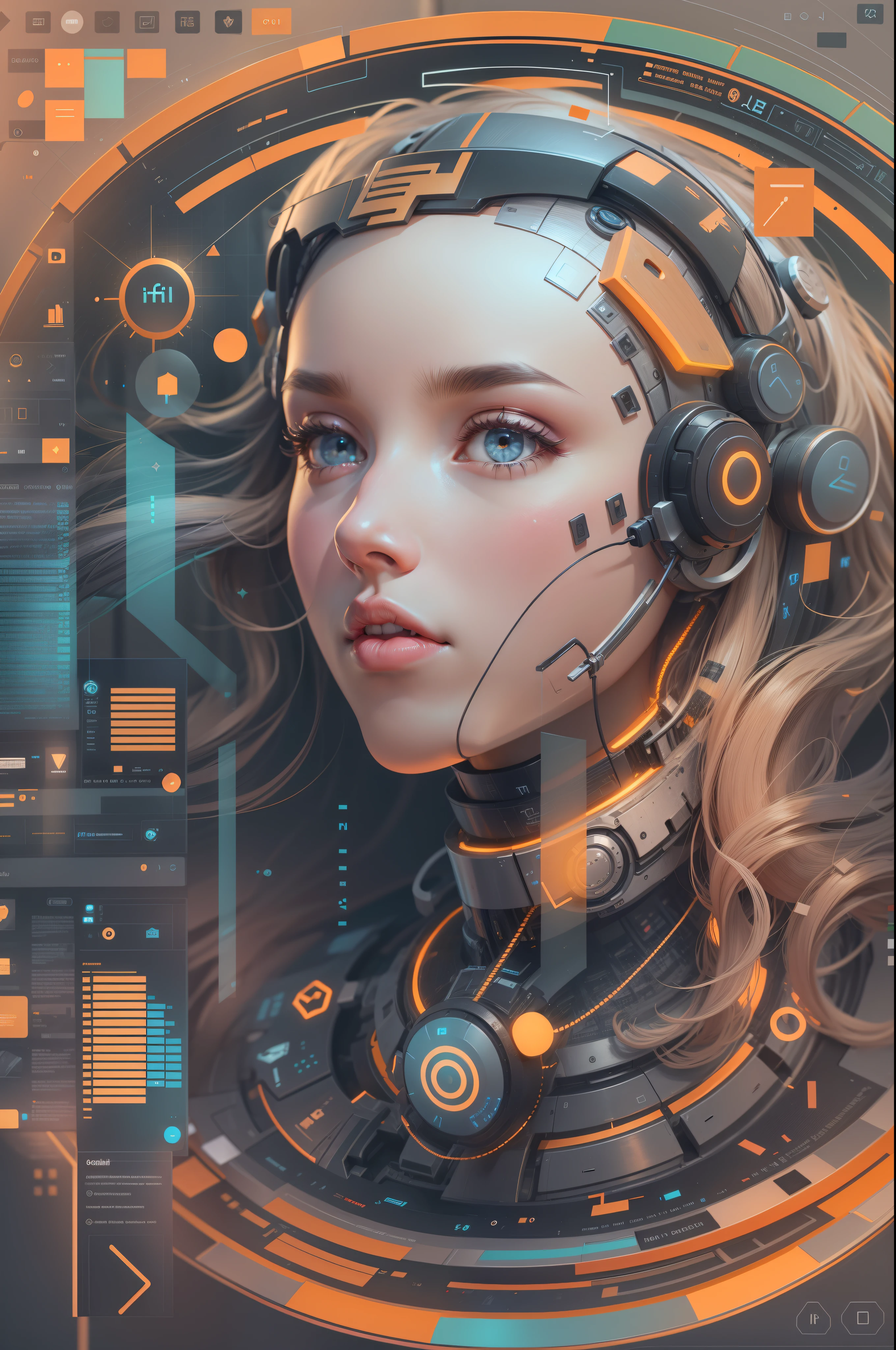 UI design draft of An artificial intelligence algorithm platform WEBUI, in color of modern profile style, Morandi color, ultra detail, uhd, best quality, 16k,