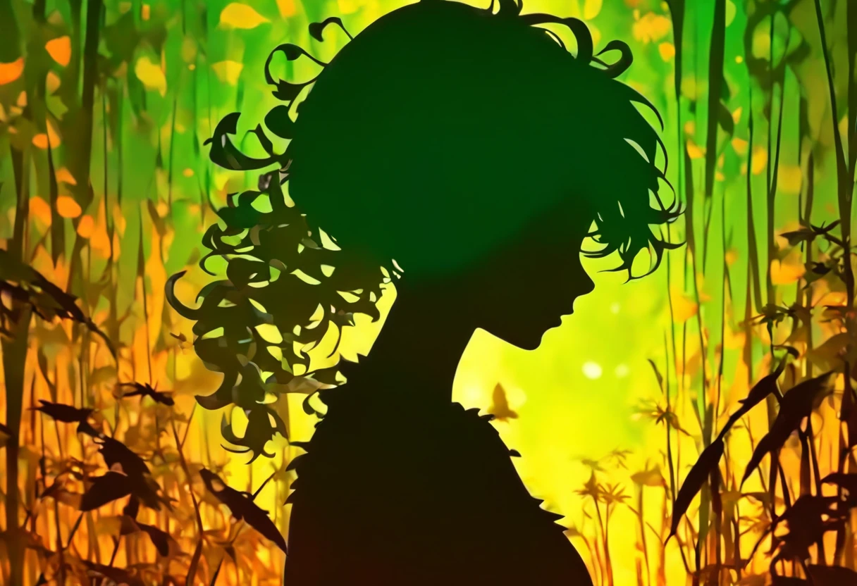 (Silhouette Art,cutouts:1.6)
(((Paper cutting art,A world where only black exists:1.3)
(Cowboy Shot),1 girl,Solo,
(Girl with a fan,profile:1.2),
Romper
(Windy steppe、Moss green wind)
Textured glass background,Tarot card atmosphere