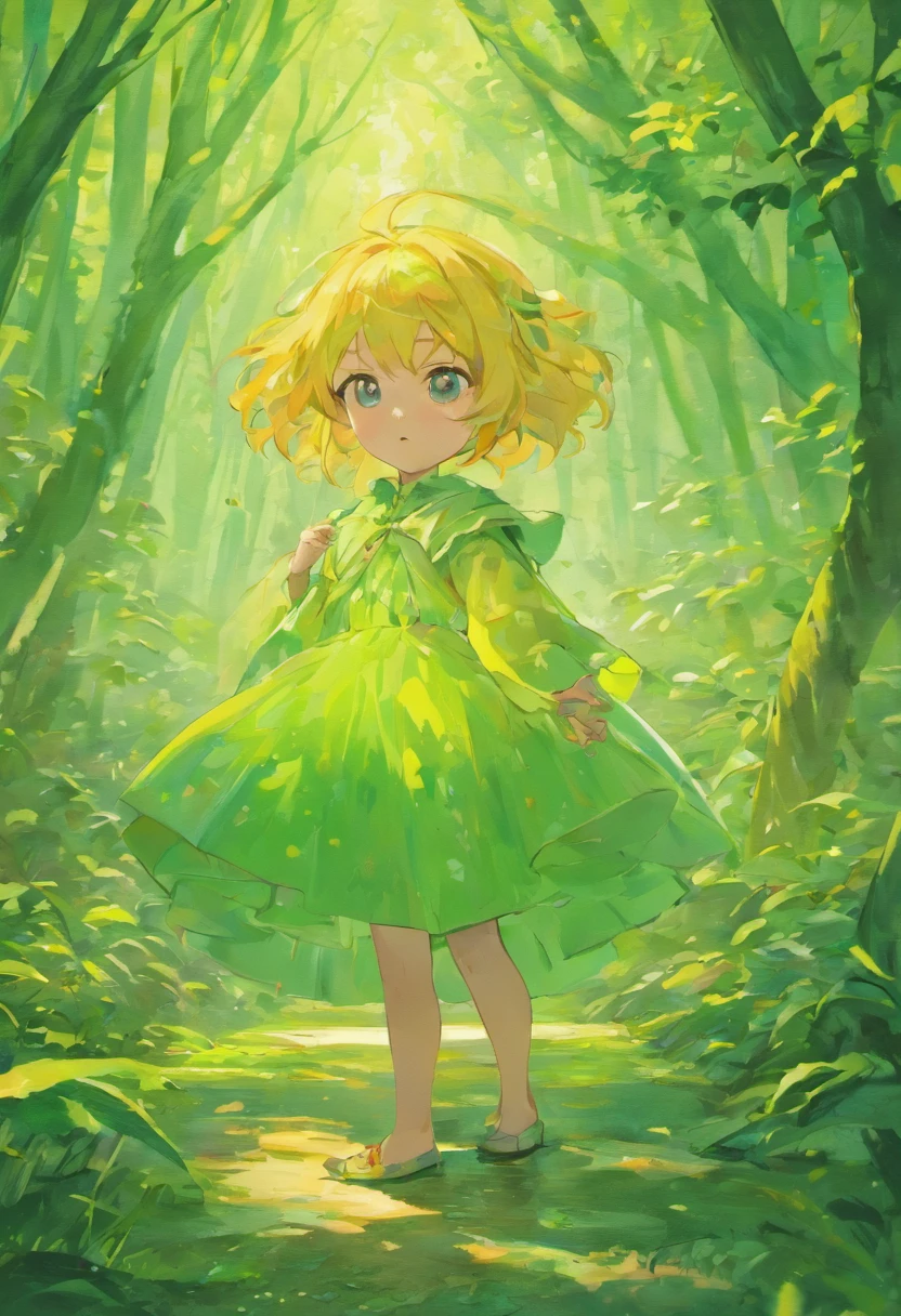 menina de 5 anos, cabelo longo, liso e preto, olhos brilhantes, utilizandoroupas camponesa, encontra elefante na floresta, poses and facil axpressions, Squeeze of surprise, Pintura SNES