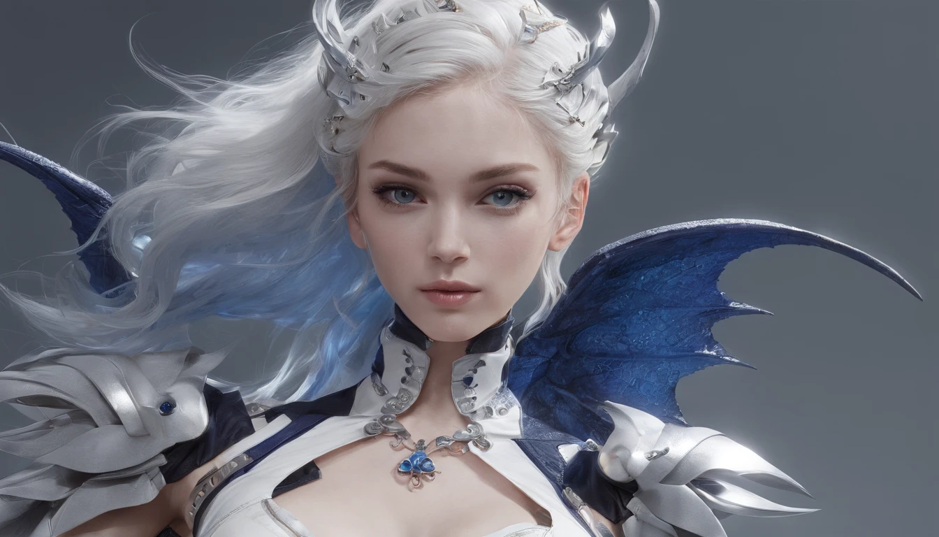 Luna Freya Knox Frey,Highest image quality,Outstanding details,超高分辨率,(Fidelity:1.4), Favor the details,closeup cleavage,Ride a dragon,High-tech dragon knight mech,He has a delicate and beautiful face,((Blue-white flying semi-mechanical fuselage:1.8)),Raised sexy,frontage,Cidade futuristica,Snow,themoon,mechanically aesthetic,Virtual Engine 5,Perfect detail rendering,rendering by octane,hyper HD