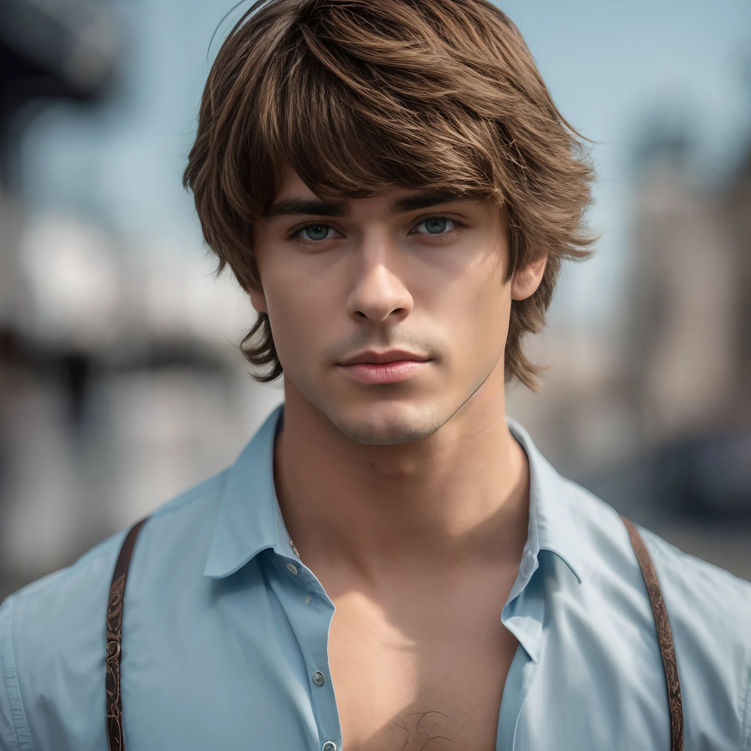 Boy with blue eyes and suspenders posing for photo, jovem bonito, rosto bonito perfeito, bonito rosto atraente, Jovem com rosto bonito, retrato do jovem bonito, jovem atraente, lindo modelo jovem, jovem bonito, cara perfeita e menino, jovem bonito, jovem homem bonito, Macho bonito, modelo bem cuidado, Zac Efron 8k