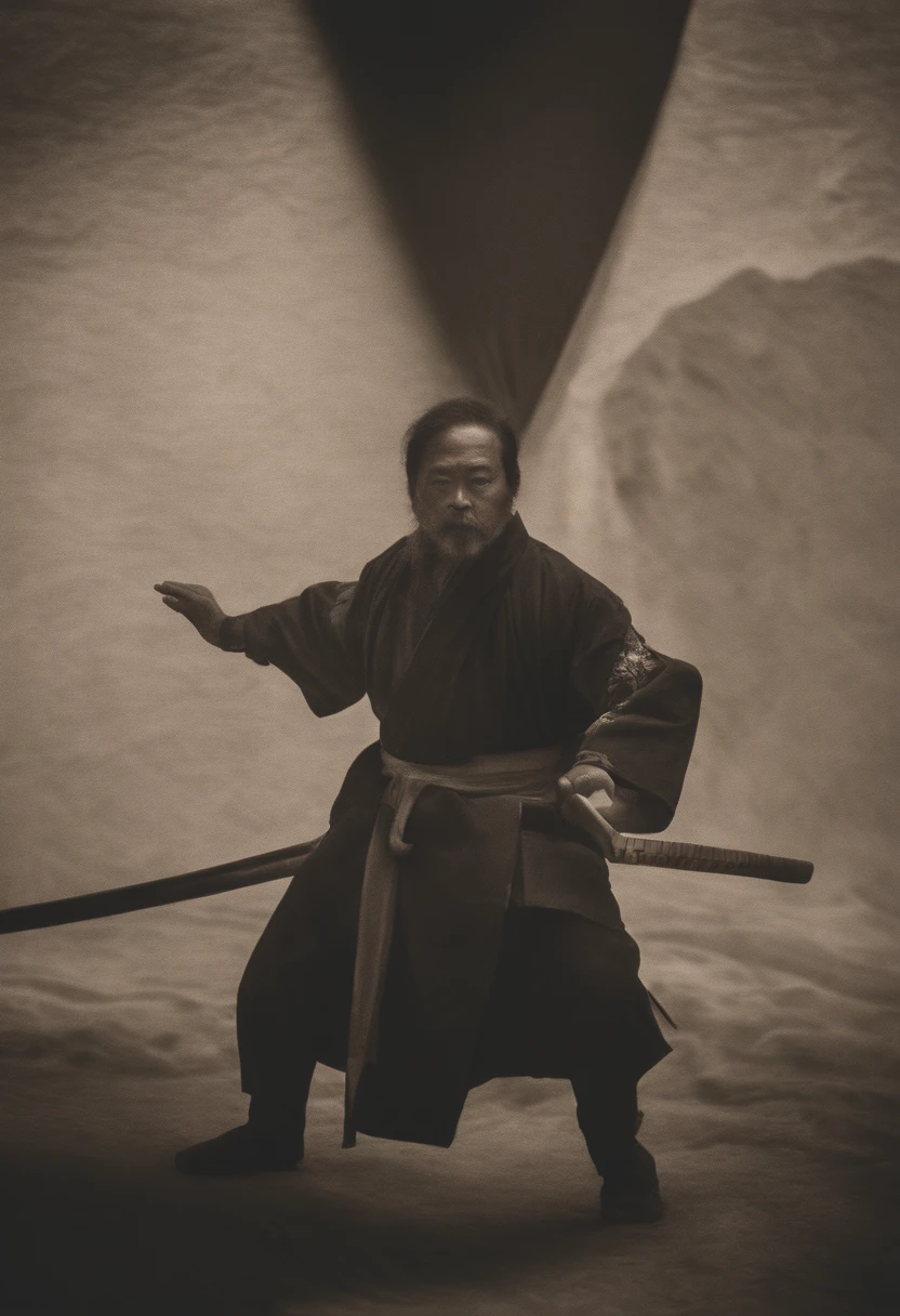 Oriental warriors，A Tai Chi gossip pattern on the back，Above you is a vast universe