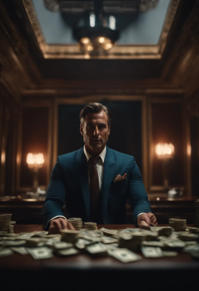 rich man in i mansion with all money