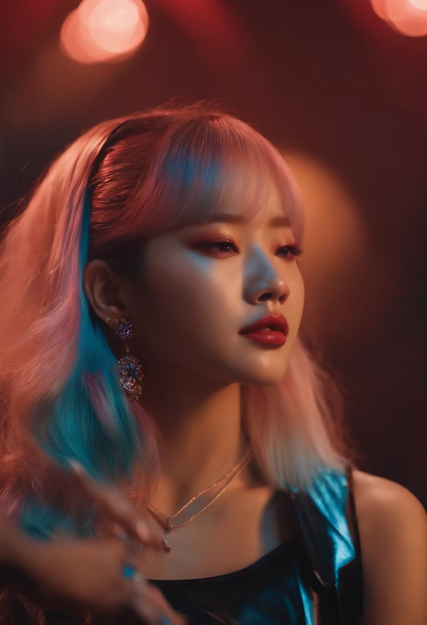 BLACKPINK's Jenny is shaking hands with me, and I can only see the back