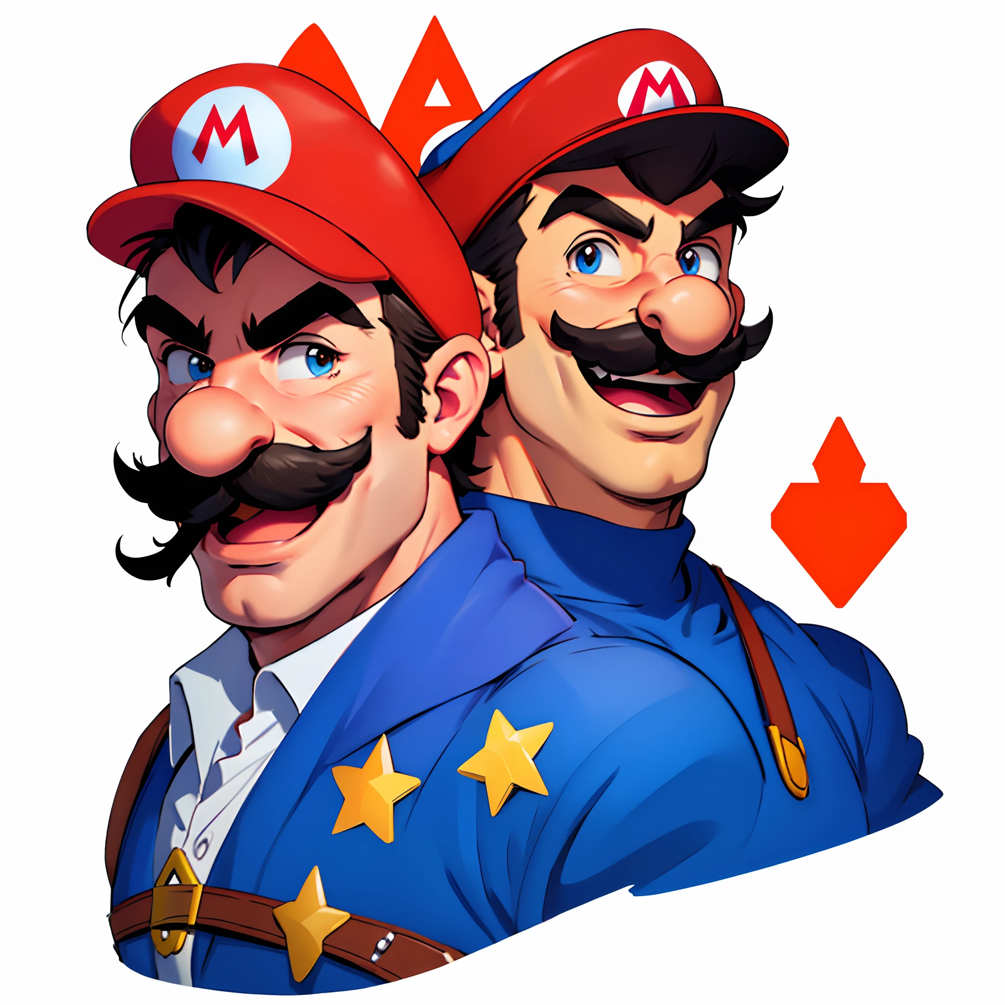 Gros plan de Mario avec une moustache, Mario as a real person, Mario, Portrait de Super Mario, Mario dans la vraie vie, Portrait de Mario, inspired by Mario Dubsky, Portrait de Super Mario, Super Mario, Super Mario dans la vraie vie, high detail iconic character, inspired by Mario Bardi, inspired by Mario Comensoli, Fan Artwork de Mario