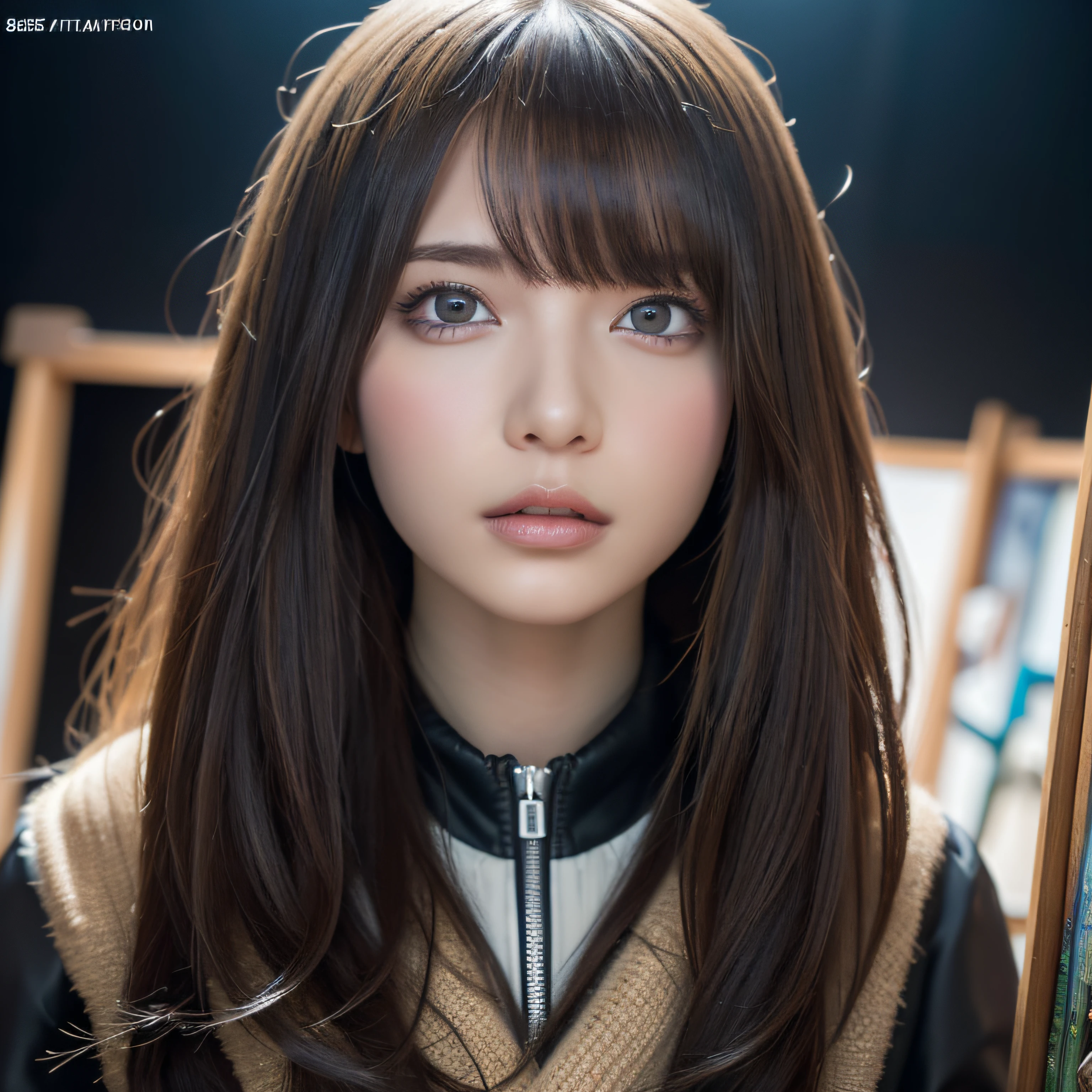 Best Quality, masutepiece, symmetric highly detailed eyes, girl, Highly detailed background, Trend On (art stations:1.46), hyper realisitic, Cinematic lighting, Studio Quality, 8K resolution, masutepiece, In the style of Pixar, Tristan Eaton Stanley Artgerm and Tom Bagshaw