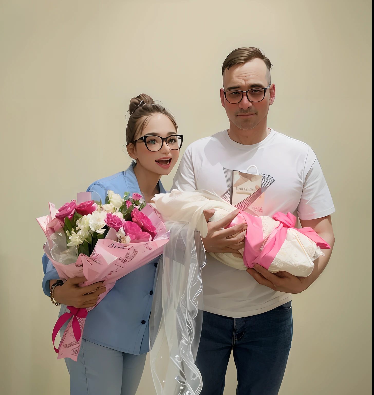 Beautiful couple, HD , Beautiful people, clear photo, Beautiful hair of a girl