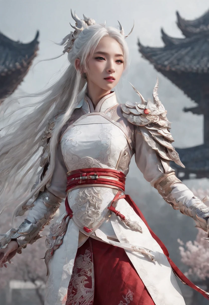 Cirilla Fiona Elen Riannon,Excellent picture quality,Outstanding details,超高分辨率,(Fidelity:1.4), Prioritize details,Split close-up,Ride the dragon,High-tech robot dragon knight,He has a gentle and beautiful face,((Blue and white flying semi-mechanical fuselage:1.8)),enhancer,allure,Futuristic city,nevando,Luna,Mechanically beautiful,Virtual Engine 5,Perfect detail,Octane rendering,Гипер HD,Excellent picture quality,Outstanding details,超高分辨率,(Fidelity:1.4), Prioritize details,Split close-up,Ride the dragon,High-tech robot dragon knight,He has a gentle and beautiful face,((Blue and white flying semi-mechanical fuselage:1.8)),enhancer,allure,Futuristic city,nevando,Luna,Mechanically beautiful,Virtual Engine 5,Perfect detail,Octane rendering,Гипер HD,动态照明,art stations,poster for,voluminous lighting,Very detailed faces,4k wallpaper,He has a gentle and beautiful face,Long flowing hair,pony tails,Fringed Hair Ornament,Dynamic perspective,White Hanfu,White gauze flying,Red belt,Sexy,The tradition of Chinese ink painting,surrounded by cloud,cherry blossom,fog atmosphere,Ride the white dragon,White dragon horn,dynamic viewing angle,电影灯光