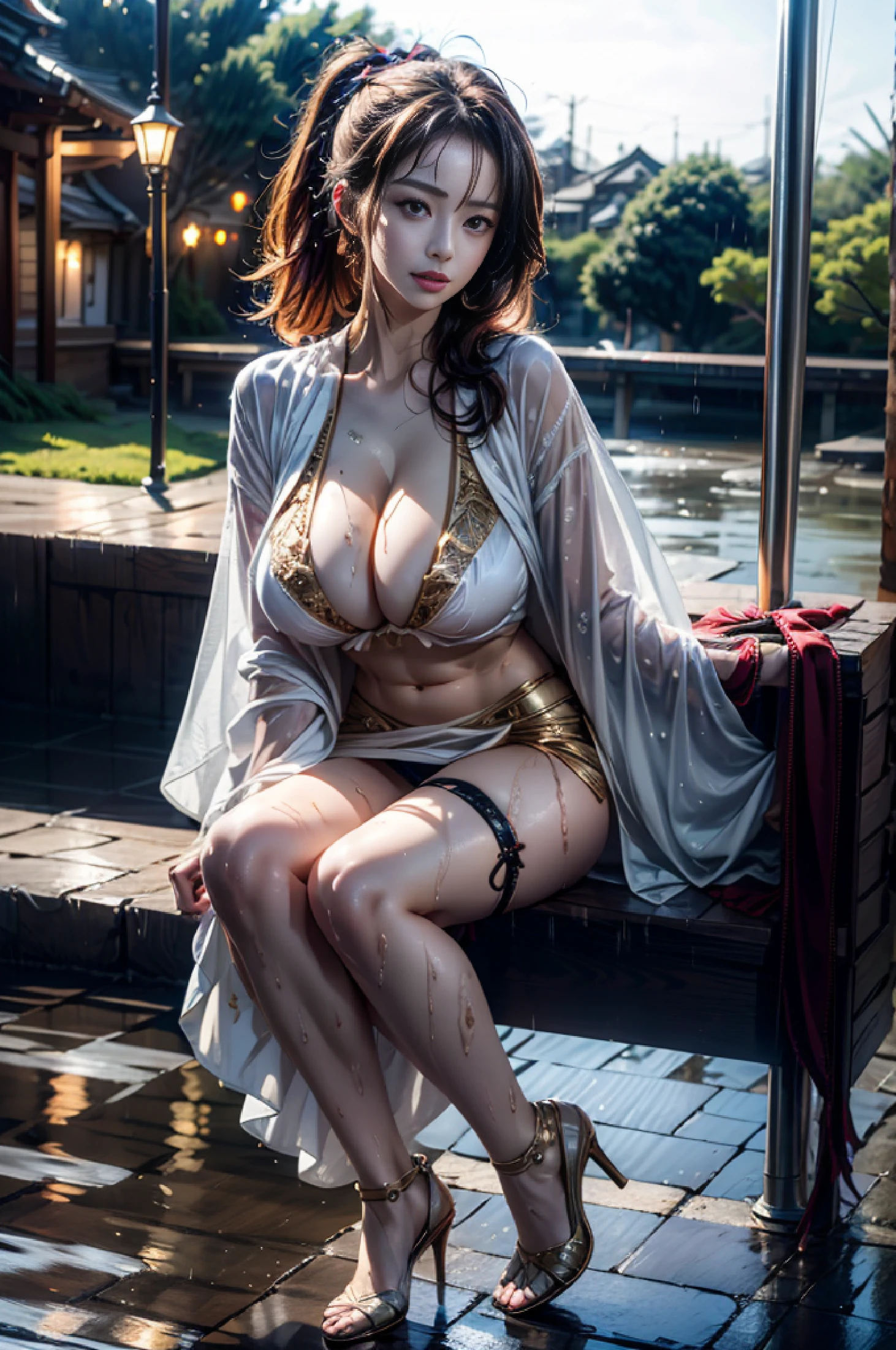 Arab asian woman in black dress posing for magazine, sakimichan hdri, 奈良美智, l7m, ayami koj ima, yukii morita, mika kurai demon, goddess of Japan, mayuri shiina, oppai, mid-view, Young Sensual Gravure Idol, young nicole kidman, Sexy futuristic suit in black, high-heel shoes, Golden ratio body, Calm expression, SF Hong Kong at night, Handsome gestures, Flirting sexy pose, 8 Pack Abs, Looking at Viewer, absurderes, hight resolution, ultrasharp, masutepiece: 1.4, (Best Quality: 1.4), natural(Big:1.25), {Best Quality}, Ultra-detailed, Realistic, Photorealistic:1.37, Original, {Extremely delicate and beautiful}, (Full Body Portrait 1.1), ((fire rain)), (((She is aiming at the enemy with a composite bow))), Regular Priestess Uniform, ((Detached sleeves)), White Hakama, a red skirt, Blonde hair, Very cute and beautiful chibi anime brave woman, (Forest on blue sky background), 8K UHD, DSLR Details, Ultra-detailed, hight resolution, Solo, smug face, Perfect hands, Perfect legs, Perfect fingers, Perfect hands,skinny, emaciated, thin arm, Ponytail, Looking to the side, attractive girl , Sexy, Erotic looks, Naked, Abs, Wet in the rain, Lying in a muddy puddle, Playing with mud, Body covered with mud, natural beauty, Realistic, , Casual Photography, natural beauty, natural beauty